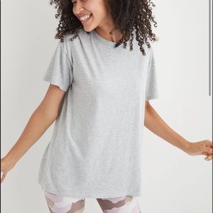 grey boyfriend fit top from aerie